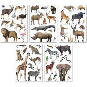 Naljepnice uklonjive Apli savannah animals 5L 19427
