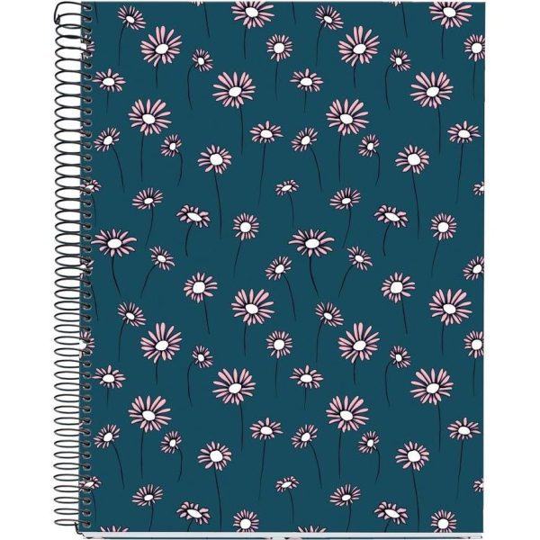 Kolegij blok Miquelrius A4 70g 120L spiralni crte blue daisies MR46818