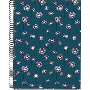 Kolegij blok Miquelrius A4 70g 120L spiralni kocke blue daisies MR46816