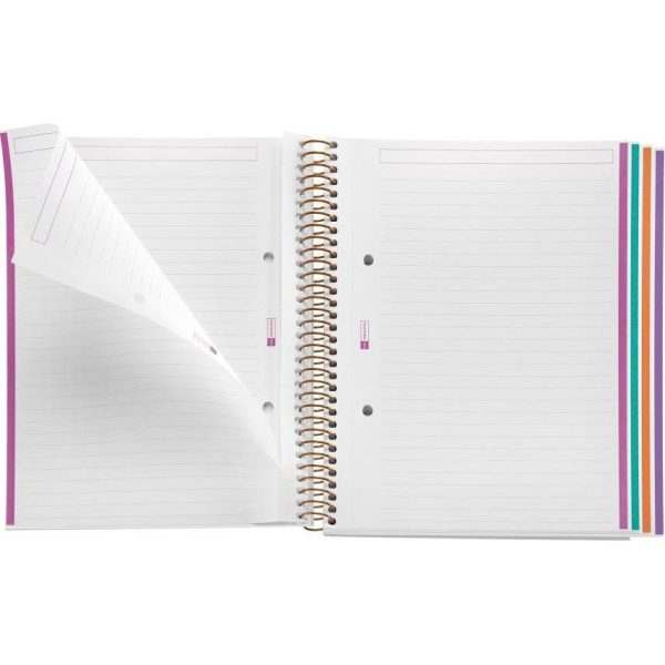 Kolegij blok Miquelrius A5 70g 120L spiralni crte Extra rigid cardboard lifestyle zig zag mallorca MR4186 - Slika 4