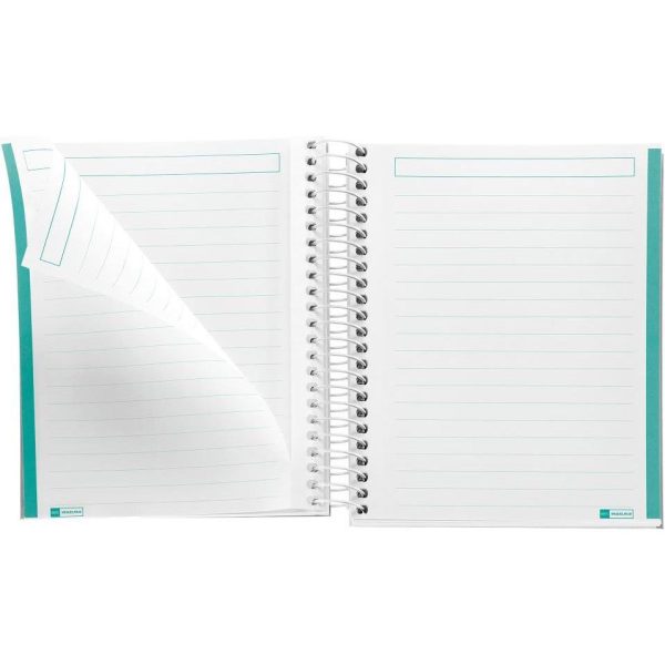 Kolegij blok Miquelrius A6 90g 100L spiralni crte Messages rigid cardboard sky blue MR4279 - Slika 2