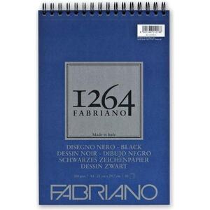 Blok Fabriano 1264 black drawing 21x29,7 (A4) 200g 40L spiralni top side 19100652
