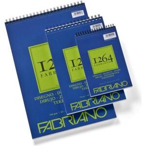 Blok Fabriano 1264 drawing 14,8x21 (A5) 180g 30L spiralni top side 19100645
