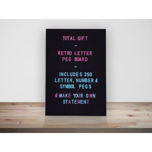 Ploča sa slovima iTotal 30x20,5cm crna XL0870