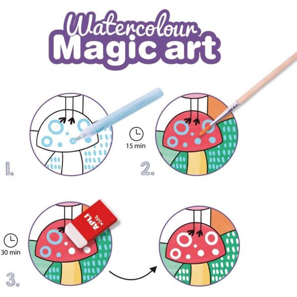Igra Apli Watercolor Magic Art za slikanje vodenim bojama i čarobnim flomasterom 18823 - Slika 5