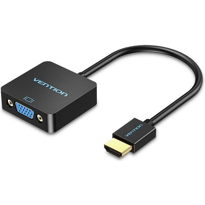 ADAPTER HDMI MUŠKI NA VGA ŽENSKI VENTION 1080P 60 Hz 0.15 m ACPBB CRNI