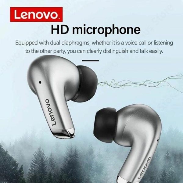 BLUETOOTH STEREO SLUŠALICE LENOVO LP5 SIVE - Slika 2
