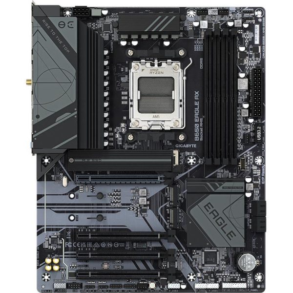GIGABYTE MB B650 EAGLE AX (AM5, 4xDDR5 128, 1x PCI-E 4.0 x16x16, 3x PCI-E 3.0 x16x1, 4x SATA, 3x M.2 PCIe 4.0, 1xHDMI, 1xDP, Realtek Wi-Fi 6E, 2.5GbE LAN, ATX, Retail) - Slika 4