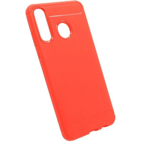 MASKICA +CLASS TPU KARBON MAT ZA HUAWEI P30 LITE, NOVA 4E CRVENA