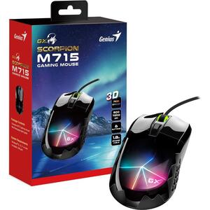 Genius Scorpion M715, igraći miš, RGB, 7200dpi