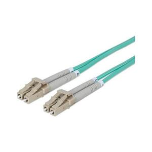 Intellinet Fiber Optic, MM, LC/LC 50/125, OM3, 3m, Aqua