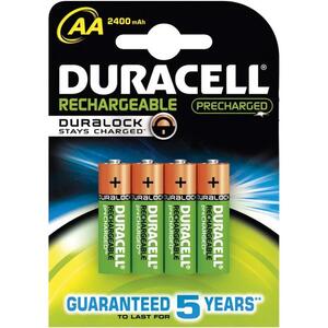 Baterija za punjenje 1,2V AA pk4 Duracell HR6 blister, 000020596