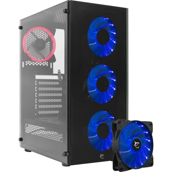 White Shark KUĆIŠTE GCC-2101 BUNKER / 1 Fan RED + 3 Fan VECTOR, BUNKER-VECTOR