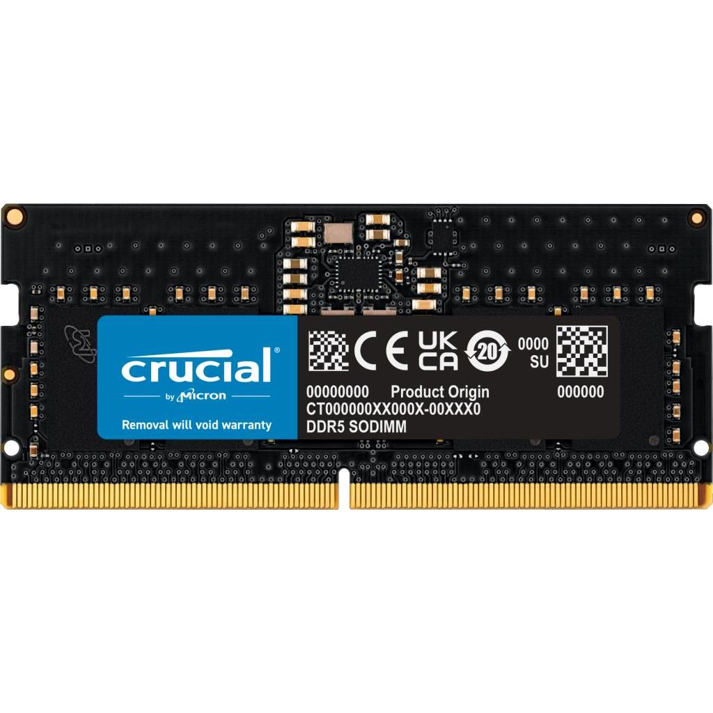 Crucial 8GB DDR5-5200 SODIMM CL42 (16Gbit), CT8G52C42S5