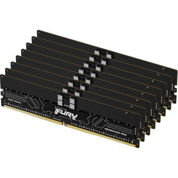 Kingston 128GB 6000MT/s DDR5 ECC Reg CL32 DIMM (Kit of 8) FURY Renegade Pro EXPO, EAN: 740617340358 KF560R32RBEK8-128