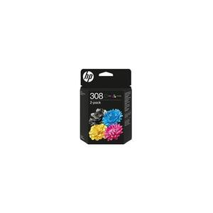SUP INK HP 6L6S6UE 308 Black/Tri-Color Combo 2-Pack