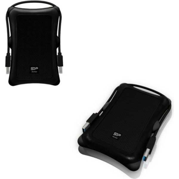 Silicon Power A30 2TB vanjski disk 2.5" USB3.2, MIL-STD 810F, crni, SP020TBPHDA30S3A