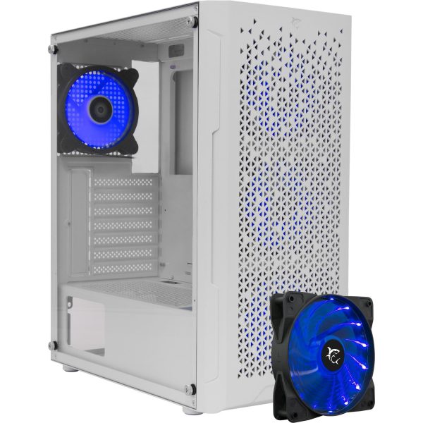 White Shark KUĆIŠTE GCC-2303 BULLET BIJELO + 4 Fan VECTOR, BULLET-WHITE-VECTOR