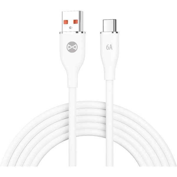 Kabel Forever USB - USB-C 1,0 m 6A white