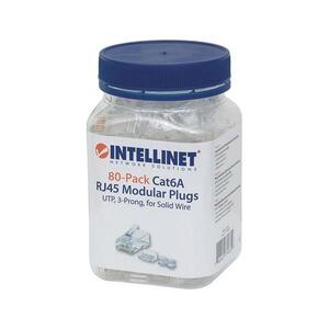 Intellinet, 80-Pack Cat6A RJ45 Modular Plugs, UTP