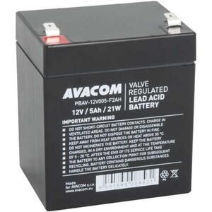 Avacom UPS baterija 12V 5Ah, F2 HighRate