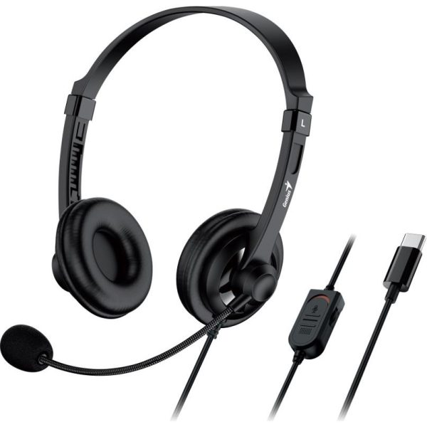 Genius HS-230U, slušalice s mikrofonom, USB-C