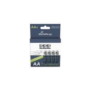 MediaRange Baterije punjive AA, USB-C Li-Ion 1.5V I 1400mAh, 4-Pack, MRBAT161