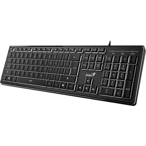 Genius SlimStar 820, tipkovnica, USB, crna