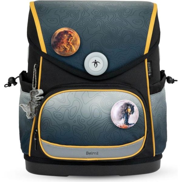 Torba školska Belmil compact premium black grey 405-41/P/22