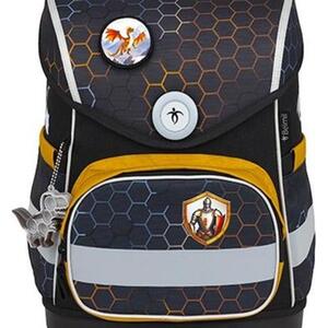 Torba školska Belmil compact with patches dragon 405-41/AG/B/1
