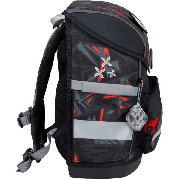 Torba školska Belmil compact with patches ninja 405-41/AG/B/4