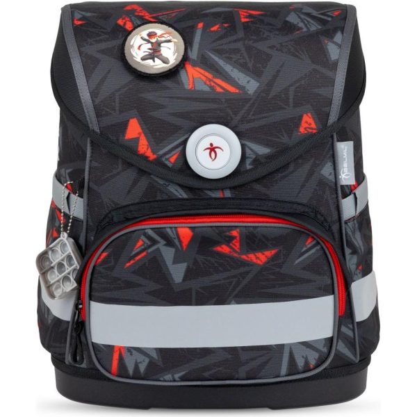 Torba školska Belmil compact with patches ninja 405-41/AG/B/4 - Slika 3
