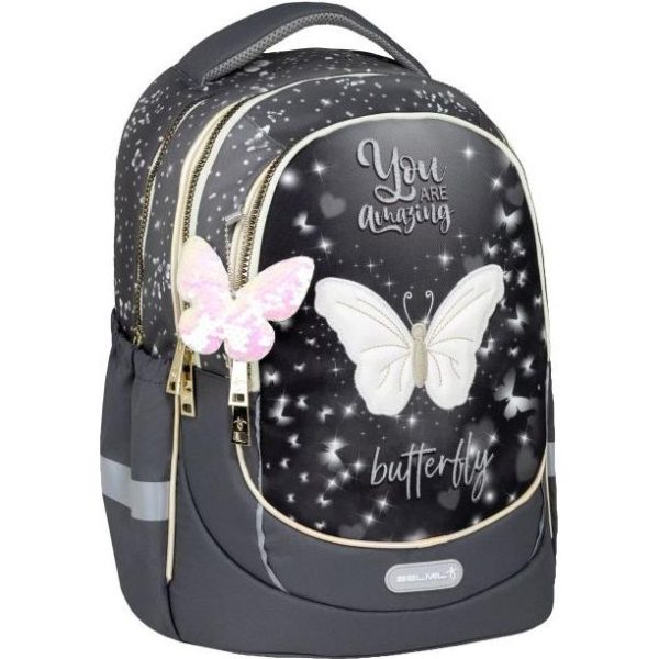 Torba školska Belmil leisure plus amazing butterfly 338-87/1 - Slika 6