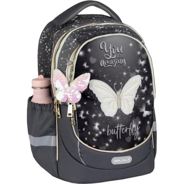 Torba školska Belmil leisure plus amazing butterfly 338-87/1 - Slika 8