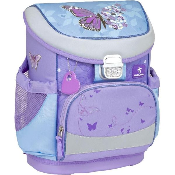 Torba školska Belmil mini-fit purple blue butterfly 405-33/AG/8
