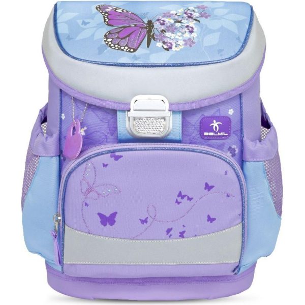 Torba školska Belmil mini-fit purple blue butterfly 405-33/AG/8 - Slika 2