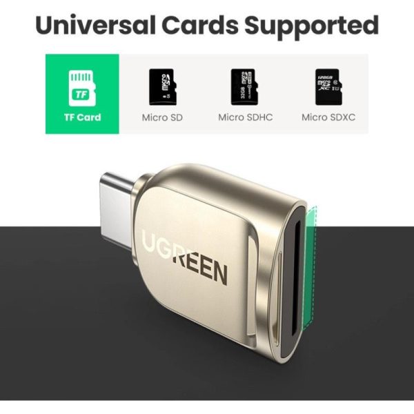 UGREEN čitač memorijskih kartica, TF/SD/MicroSD kartice, USB-C - Slika 4