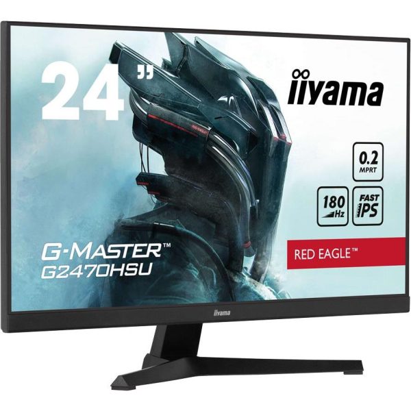 IIYAMA Monitor LED G2470HSU-B6 Fast IPS 1920 x 1080 @180Hz 0.2ms 300 cd/m2 1000:1 HDCP HDMI DP 4xUSB Hub 3.2 tilt - Slika 2