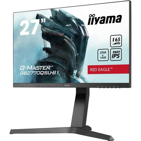 IIYAMA Monitor LED GB2770QSU-B6 27" Fast IPS Gaming 2560 x 1440 @180Hz 400 cd/m2 1200:1 0.2ms HDMI DP 4xUSB 3.2 	swivel, tilt, pivot (rotation both sides) - Slika 2