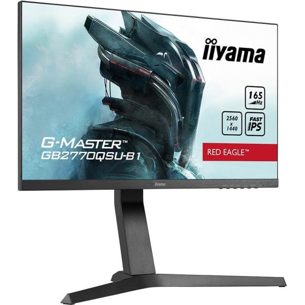 IIYAMA Monitor LED GB2770QSU-B6 27" Fast IPS Gaming 2560 x 1440 @180Hz 400 cd/m2 1200:1 0.2ms HDMI DP 4xUSB 3.2 	swivel, tilt, pivot (rotation both sides) - Slika 3