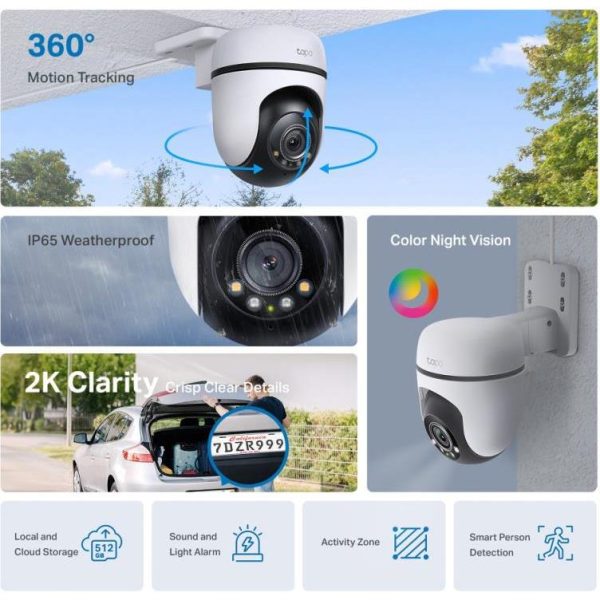 TP-Link Tapo C510W Outdoor Pan/Tilt Security Wi-Fi - Slika 2