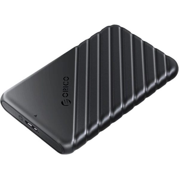 Orico vanjsko kućište 2.5" SATA HDD/SSD, 7 do 9.5mm, tool free, USB3.0 Micro-B, crni (ORICO-25PW1-U3-BK-BP-HW)