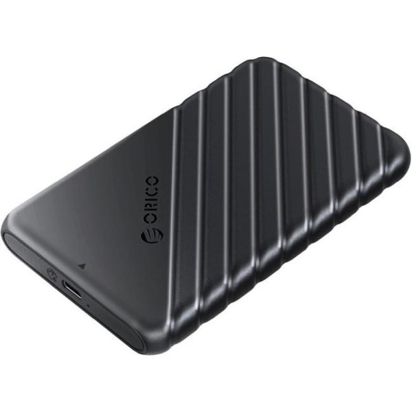 Orico vanjsko kućište 2.5" SATA HDD/SSD, 7 do 9.5mm, tool free, USB3.1 Gen1 Type-C, crni (ORICO-25PW1-C3-BK-BP) - Slika 3