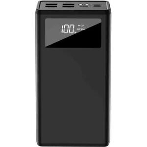 PRENOSIVA BATERIJA POWER BANK XO 40000mAh DISPLAY, LED LAMPA PR124 CRNA