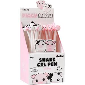 Kemijska olovka iTotal fleksibilna Cute animals svinjica+kravica 24/1 sortirano XL1164H