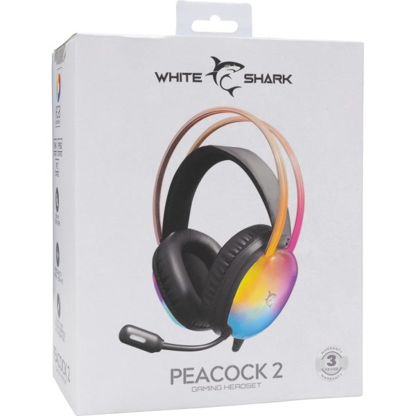 White Shark SLUŠALICE GH-2444 PEACOCK-2 Crne - Slika 2