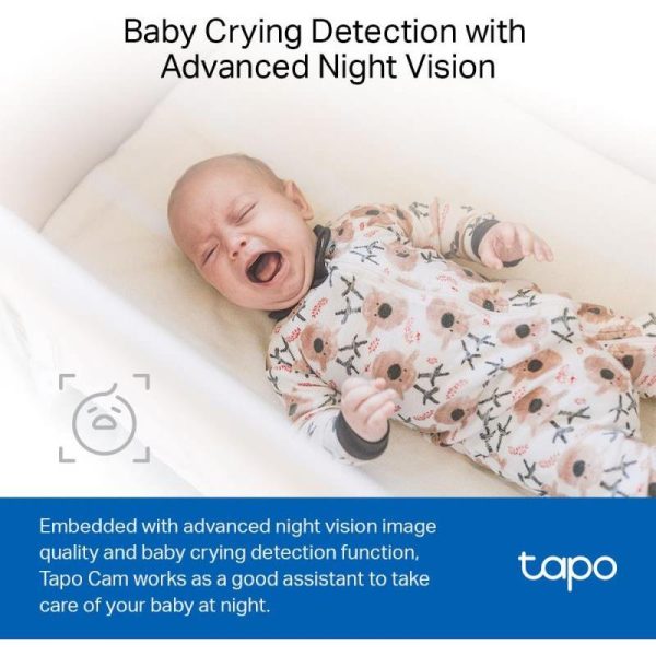 TP Link Tapo C110, ultra-high 3MP definition (2304x1296), 2.4 GHz indoor IP camera, 30m Night Vision, Motion Detection and Notification, 2-way Audio, up to 256GB on a microSD card, equal to 512 hours. - Slika 4