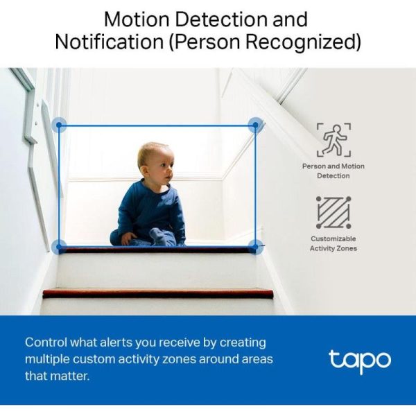 TP Link Tapo C110, ultra-high 3MP definition (2304x1296), 2.4 GHz indoor IP camera, 30m Night Vision, Motion Detection and Notification, 2-way Audio, up to 256GB on a microSD card, equal to 512 hours. - Slika 5