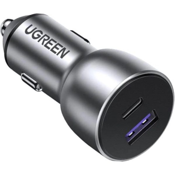 UGREEN auto punjač 52.5W, USB-C+USB-A, PD3.0/QC3.0, sivi - Slika 2