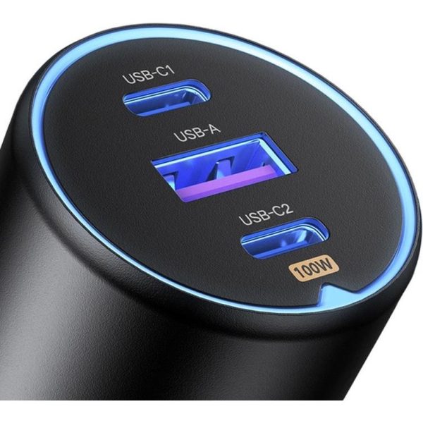 UGREEN auto punjač, 130W, 2x USB-C, USB-A, PD, QC 4.0, sivi - Slika 5